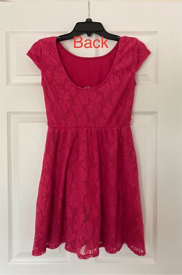 Mudd Cup Sleeve Dress Fit & Flare Size M Knee Length Pink Mudd Cup Sleeve Dress Fit & Flare Size M Knee Length Pink