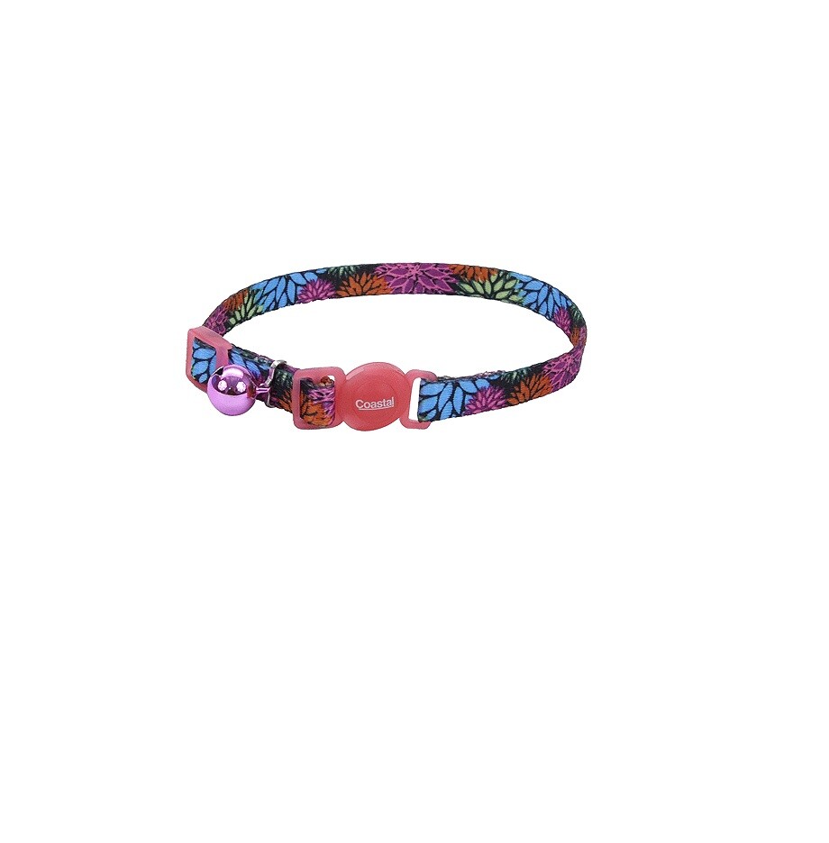 Safe Collar for Cats Wild Flower lightweight durable 3/8 x 8 to 12 Inch