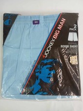 Vintage 1985 Mens Jockey Big Man Suprel Boxer Short 2 pack Size 58 BLUE