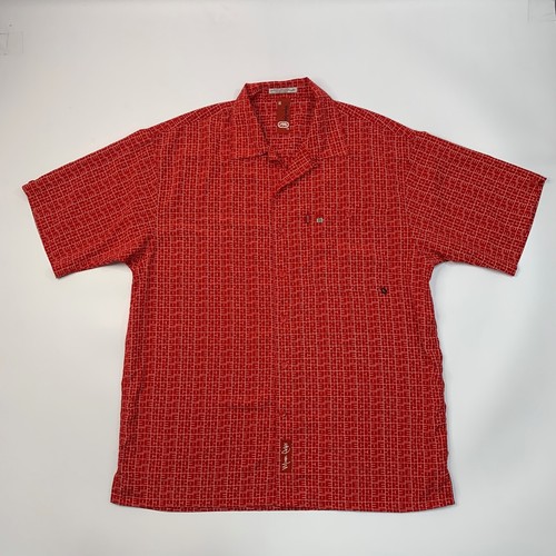 Vintage Marc Ecko Shirt Mens L Large Poppy Red White Geo American Streetwear 90s - Picture 2 of 10