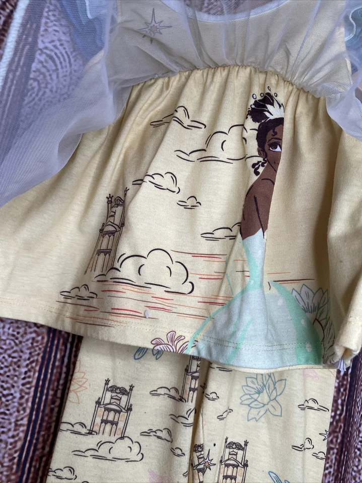 The Disney Store Girl’s Tiana Sleep Set The Princess and the Frog Size 2 Pajamas - Image 3 of 4