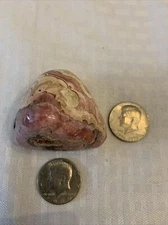 Polished Rhodochrosite Freeform From Brazil 247g Beautiful Patterns Throughout