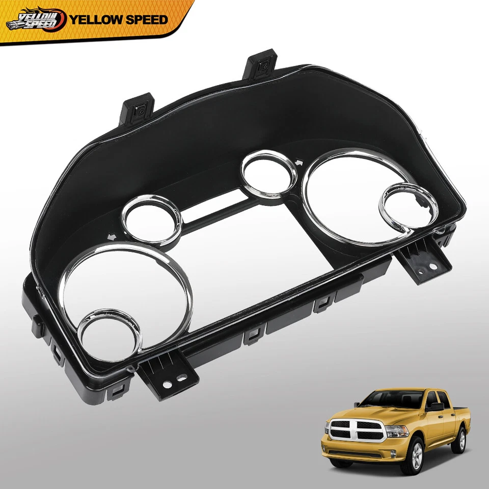 Маска и объектив приборной панели приборного щитка кластера подходят для 2013-2018 Ram 1500 2500 - Изображение 2 из 4