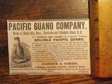 Antique Vintage Ephemera Ad for the Pacific Guano Company Fertilizer