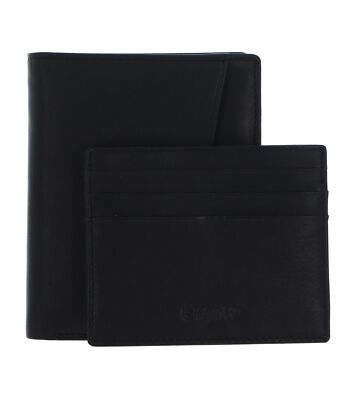 Esquire RFID Wallet Geldbörse Kartenhalter Black schwarz Neu