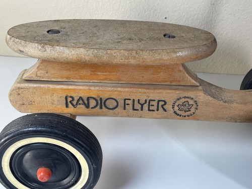 Vintage Radio Flyer Kids Maple Wood 4 Wheel Ride on Scooter USA - Picture 2 of 22