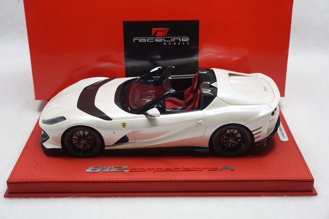 1/18 BBR FERRARI 812 COMPETIZIONE A FUJI WHITE GLOSS RED 1/18 BBR FERRARI 812 COMPETIZIONE A FUJI WHITE GLOSS RED
