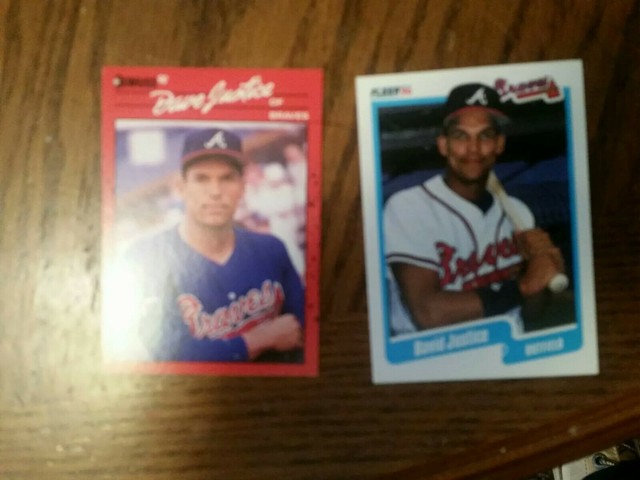 1990 Fleer David Justice Rookie Card Lot Of 2 Rcs EBay
