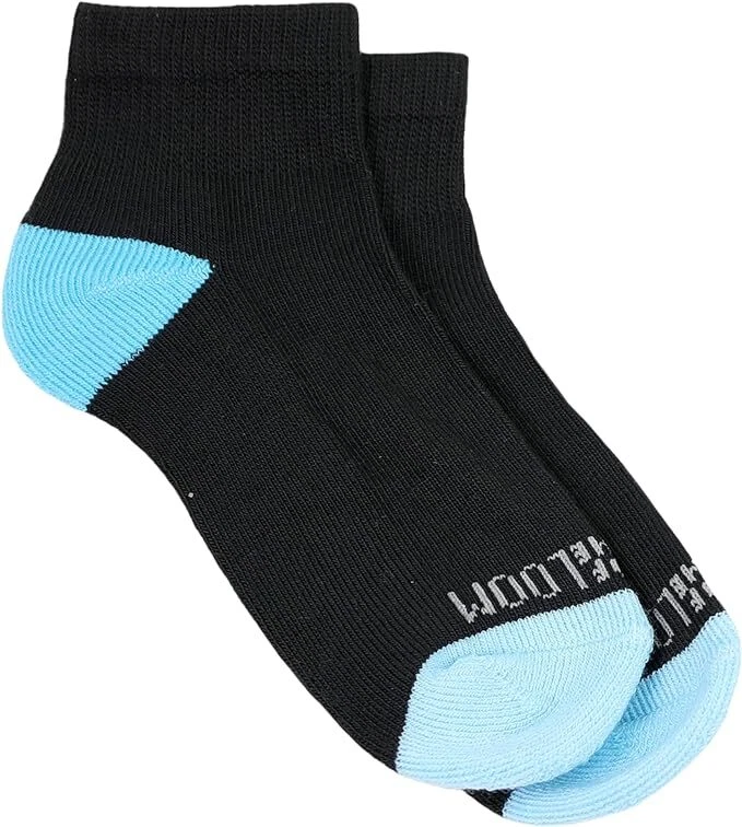 Fruit of the Loom Niñas 10 Pares Calcetines Suaves Diarios al Tobillo, Negros/Multi, 10.5-4 Foto 2 de 4