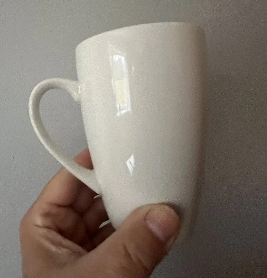 White Porcelain Steelite International Mug, Coffee/Tea Catering High