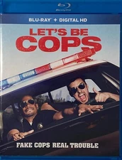 Let's Be COPS Blu-Ray + Digital HD Like NEW Fake Cops Real Trouble One Disc