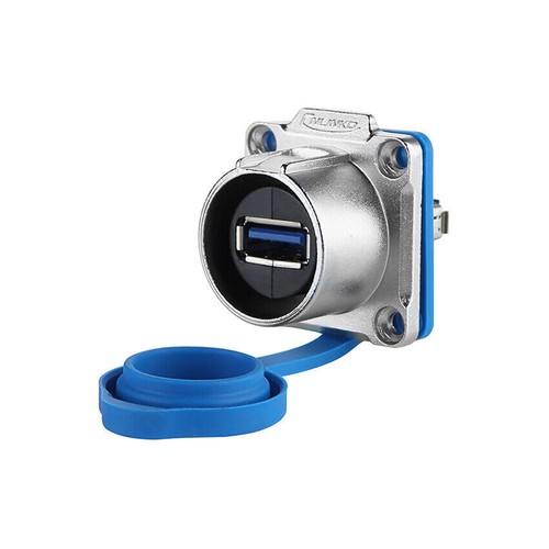 LP24-USB3.0 Waterproof Aviation Plug Socket, USB Data Transfer Connector Adapter - Picture 8 of 10