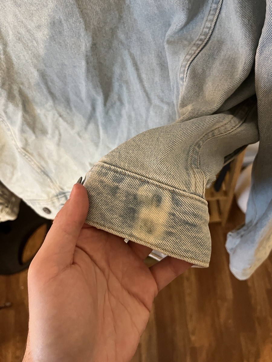 Yeezy Season 5 Denim Jacket Blue Size Medium | eBay Yeezy Season 5 Denim Jacket Blue Size Medium | eBay