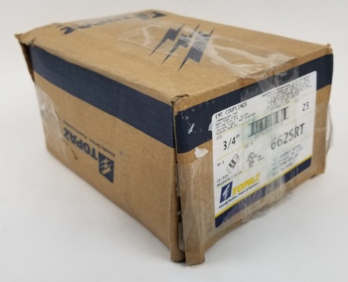 Box 25 Pcs Topaz 662S EMT Compression Couplings - 3/4" Size - Foto 8