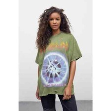 Urban Outfitters Def Leppard Overdyed T-Shirt Dress Small / Medium