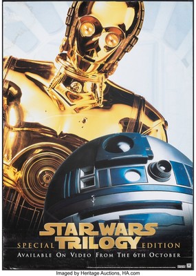 Die Star Wars Trilogie (20th Century Fox, 1997). Gerollt, fein sehr fein. Video Po