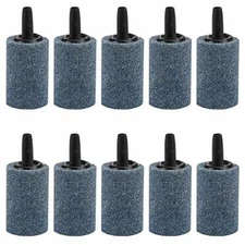 10 PCS Air Stone Cylinder 1.2" Bubble Diffuser Air stones for  Fish Tank Pump