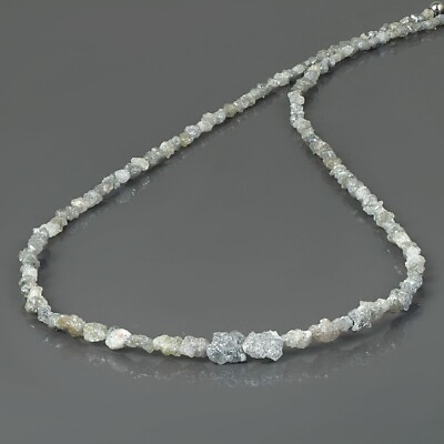 Natürlich Roh Grobem Weiß Diamant Perlen Nuggets Kette 18 '' Strand Damen Kette