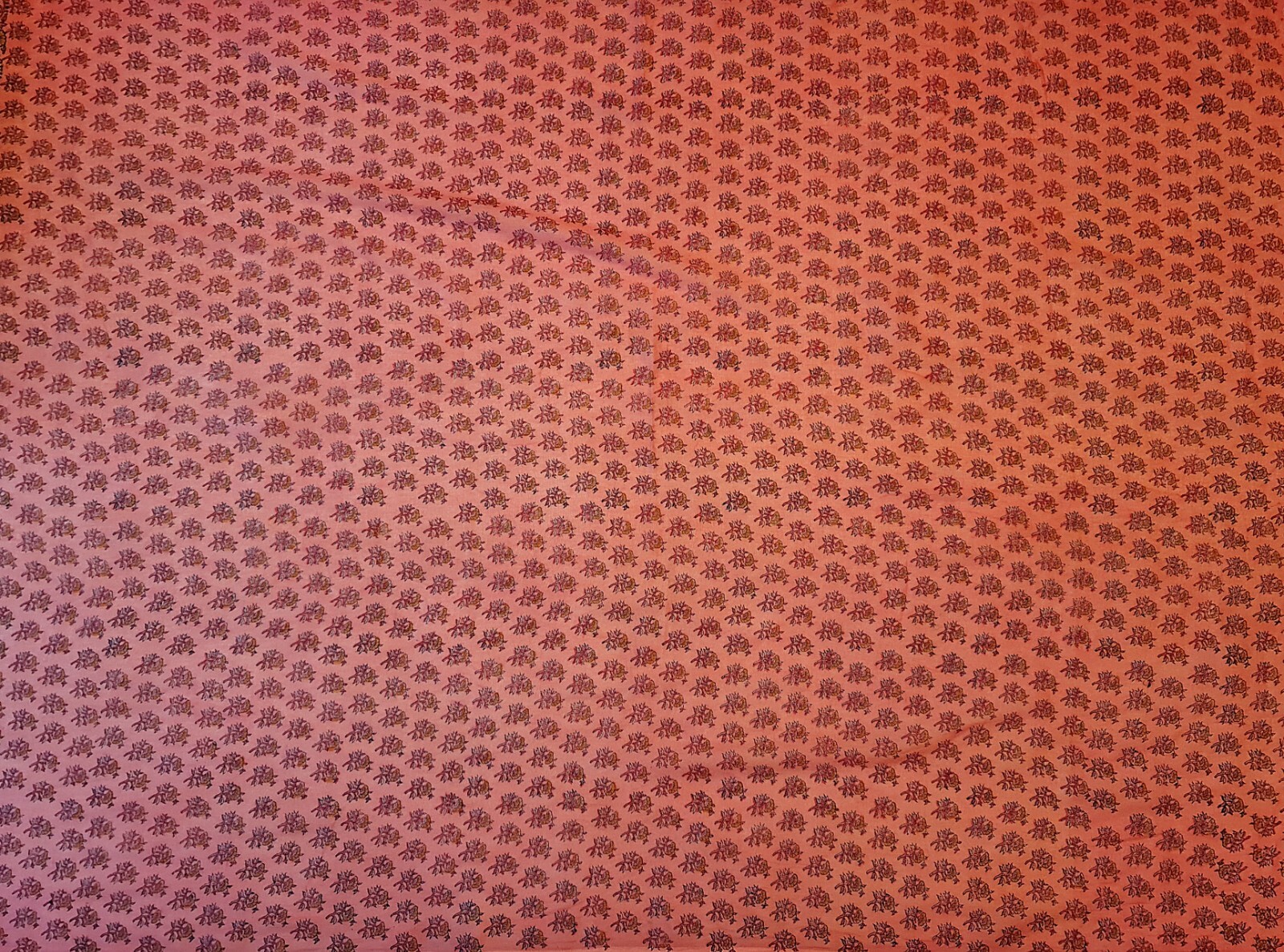 BUFANDA EL TURBANTE AZUL VINTAGE AUTÉNTICO ARTE FLORAL ROSA ALGODÓN PAREO PLAYA