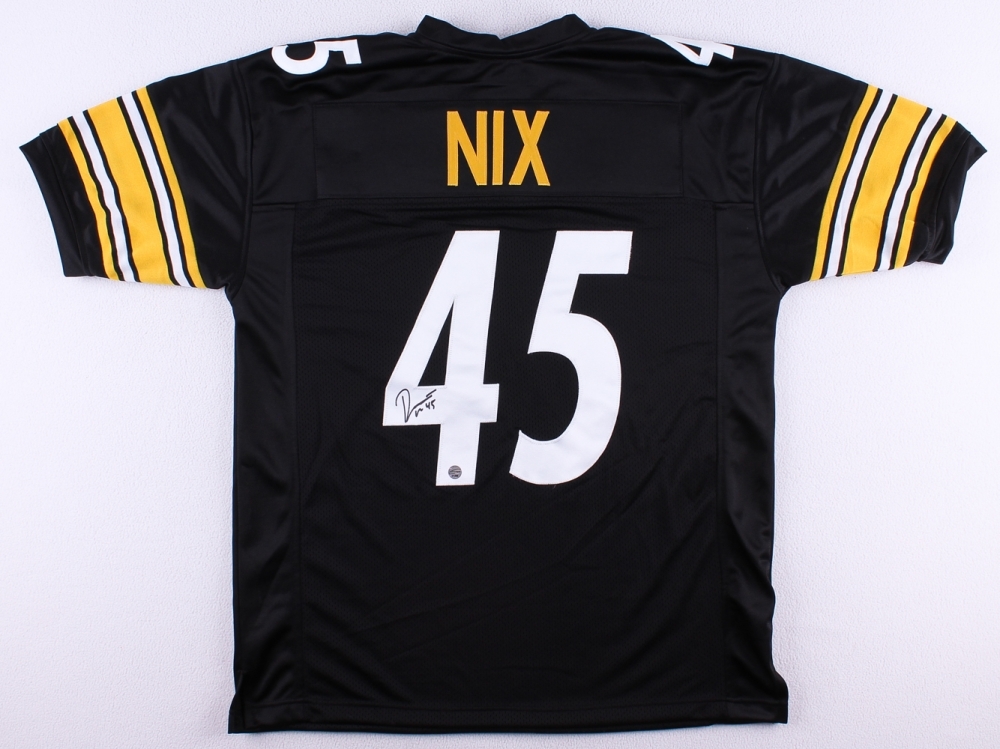 Roosevelt Nix Signed Steelers Jersey (TSE) Starting Pittsburgh