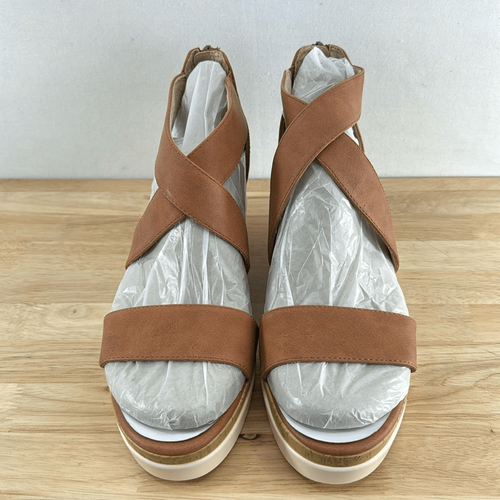 Soul Naturalizer Goodtimes Wedge Sandals- Toffee- Size 11 M- NIB - Picture 2 of 8