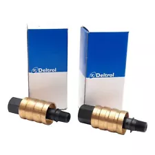 Lot of 2 Deltrol SL10 Slide Valve, 1/8in NPTF Male to Female, 250PSI, Cv=0.98