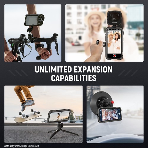 NEEWER 15 Pro Max Cage Video Rig with Snap On 67mm Filter Adapter for iPhone - Picture 7 of 8