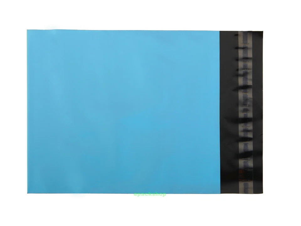 20 Blue Poly Mailing Bags Plastic Envelopes Mailers 8" x 8.5"_200 x 220+50mm - Image 3 of 4