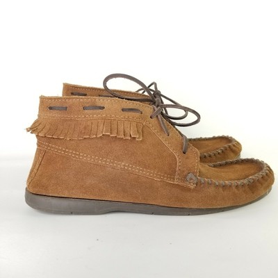 mens suede moccasin boots