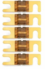 IMC Audio 70 Amp Mini ANL Fuse Gold for Car Audio Auto Marine Audio 5 Pack