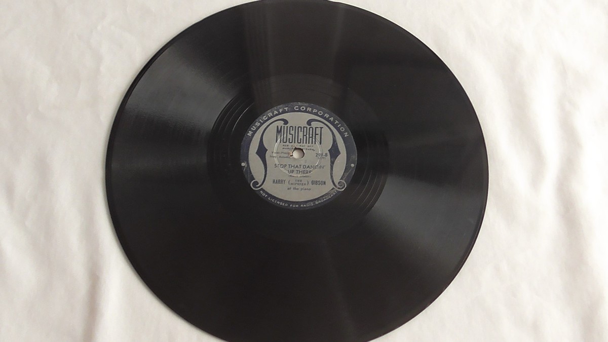 Harry The Hipster Gibson - 78rpm single 10-inch - Musicraft