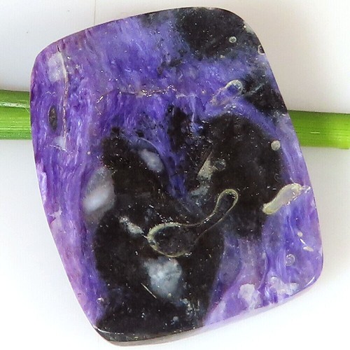 Natürlich Charoit Cabochon Lose Edelstein 31.60 Cts. (21x27x04 MM) Kissen Form - Bild 2 von 6