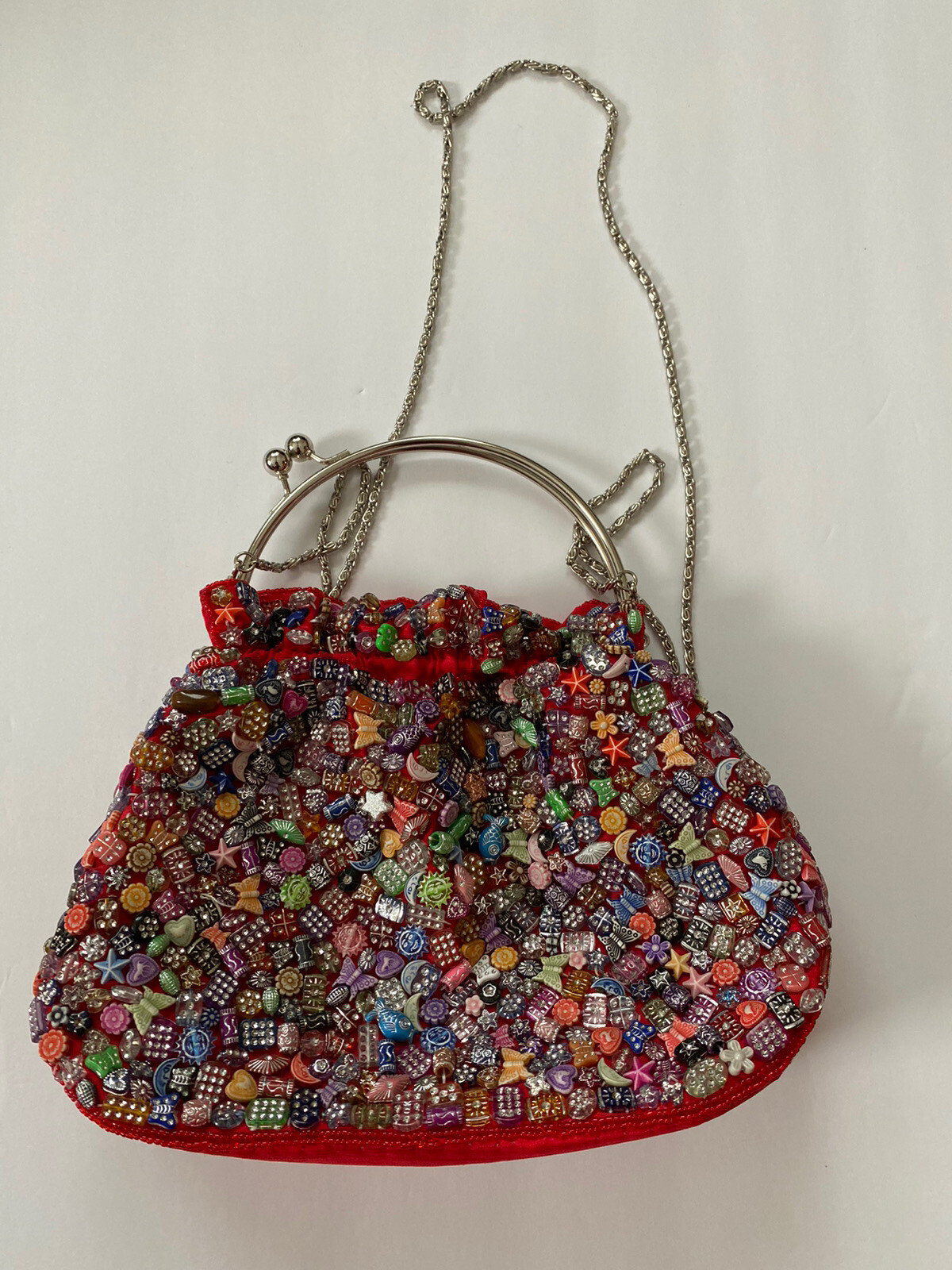 iridescent clutch purse