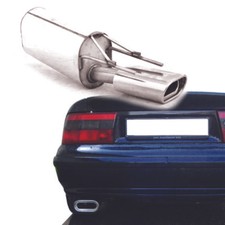 FOX Sportauspuff Endschalldämpfer Opel Calibra A 2.0l Turbo 1x135x80mm Absorber