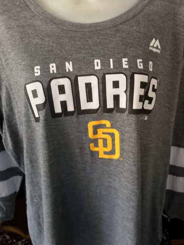 San Diego Padres Women's Long Sleeve Shirt - Picture 2 of 4