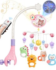 Crib Mobile With Music And Lights, Mobiles For Cribs, Baby Mobile Arm Toys Ha...
