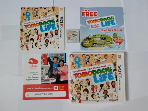 New ListingTomodachi Life (Nintendo 3DS, 2014) CIB Complete w/ Manual & Inserts TESTED MINT