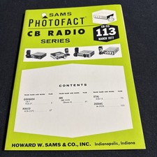 SAMS Photofact CB Radio Series Manual CB 113 March 1977