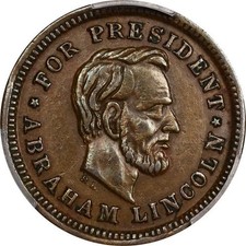Political CWT - Fuld 132/149a R-4 PCGS AU-53 - Abraham Lincoln / Andrew Johnson