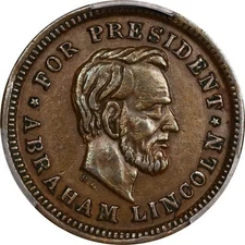 Political CWT - Fuld 132/149a R-4 PCGS AU-53 - Abraham Lincoln / Andrew Johnson