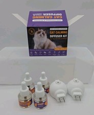 Cat Calming Pheromone Diffuser Kit 2 Plug- In 4 Refills 48mls Exp 3/29 New