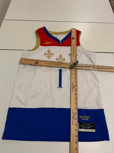 New Orleans Pelicans Nike Jersey Medium White Zion Williamson NBA City Swingman - Picture 8 of 10