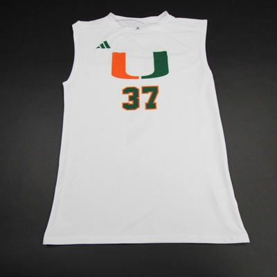#ad #ad Miami Hurricanes adidas Compression Top Men#x27;s White Used $8.10