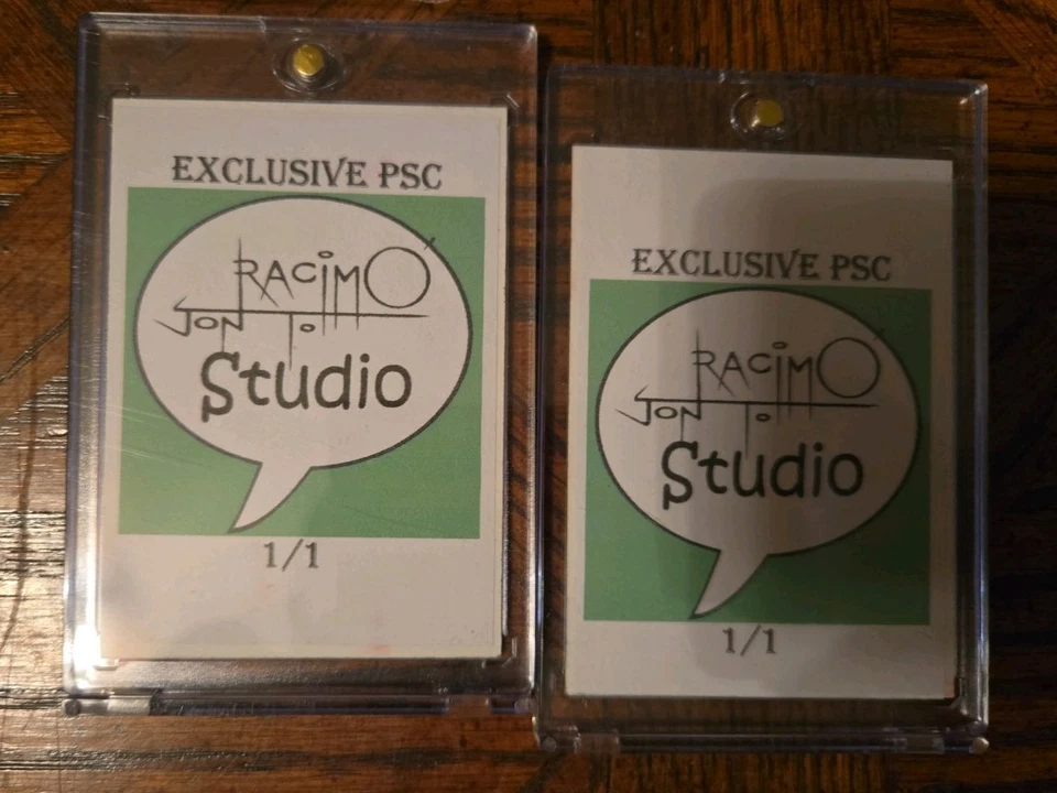 Sketch Art Cards Aliens Jon Racimo Sketch Card 1/1 2 Piece Set - Image 4 of 4