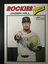 2026 Topps Heritage Jaden Hill #26 Colorado Rockies Short Print SP