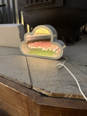 Tulip Lamp Infinity Mirror - Cloud Infinite Flower Lamps & Nursery Night Lights 