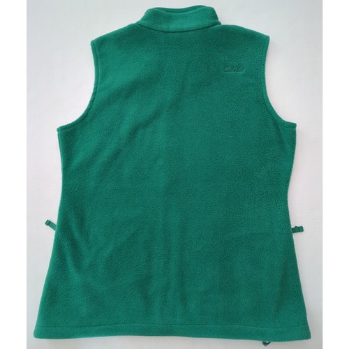 Cabela's Polar Fleece Full Zip Vest two side pockets Emerald Green Women's L - Picture 6 of 6