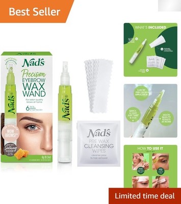 Doorstep Beauty: Ready-to-Use Eyebrow Shaper Wax Kit with Cleansing Wipes
