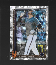2025 Topps Series 2 #549 JD Martinez Silver Diamante New York Mets