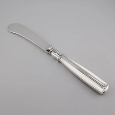 W&S Sorensen Lotus Sterling Silver Master Butter Knife - 7 7/8" - No Monograms